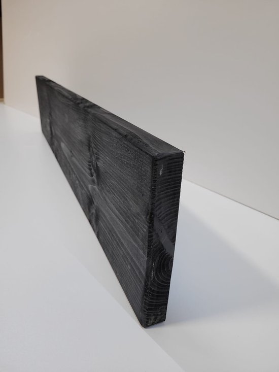 Steigerhout- Plank - Zwart