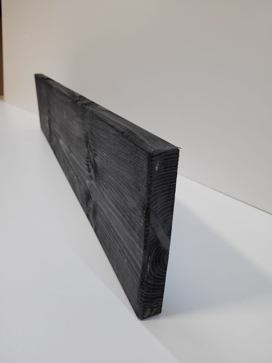 Steigerhout- Plank - Zwart - Style wood