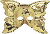 Carnival Toys Verkleedmasker Vlinder Dames Goud One-size