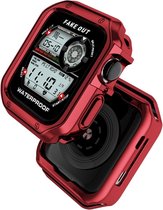 DrPhone - Étui de protection pour montre IOS - Résistant aux chocs et à l'eau - Convient pour la montre IOS (38, 40 et 41 mm) - Rouge