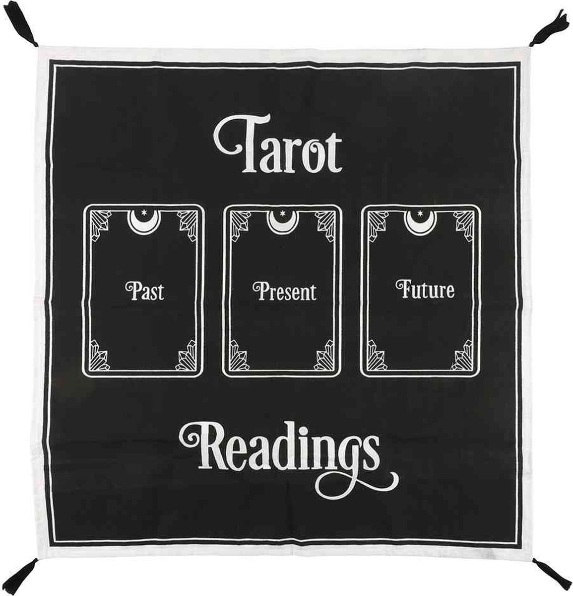 Something Different Altaarkleed 3 Card Tarot Spread Zwart/Wit
