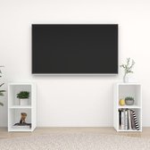 Decoways - Tv-meubelen 2 stuks 72x35x36,5 cm spaanplaat wit