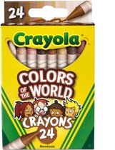 Crayola - Colors of the World Waskrijtjes - voor kinderen - 24 stuks