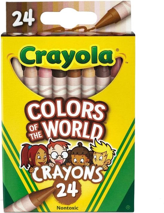 Crayola - Colors of the World Waskrijtjes - voor kinderen - 24 stuks