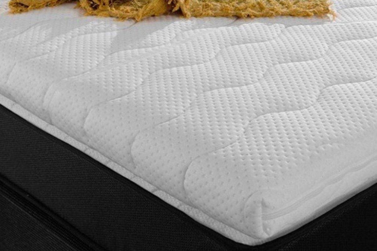 kikishop Topdekmatras 180x200 cm - 7 cm dik - HR Koudschuim - Topper met afritsbare hoes wit