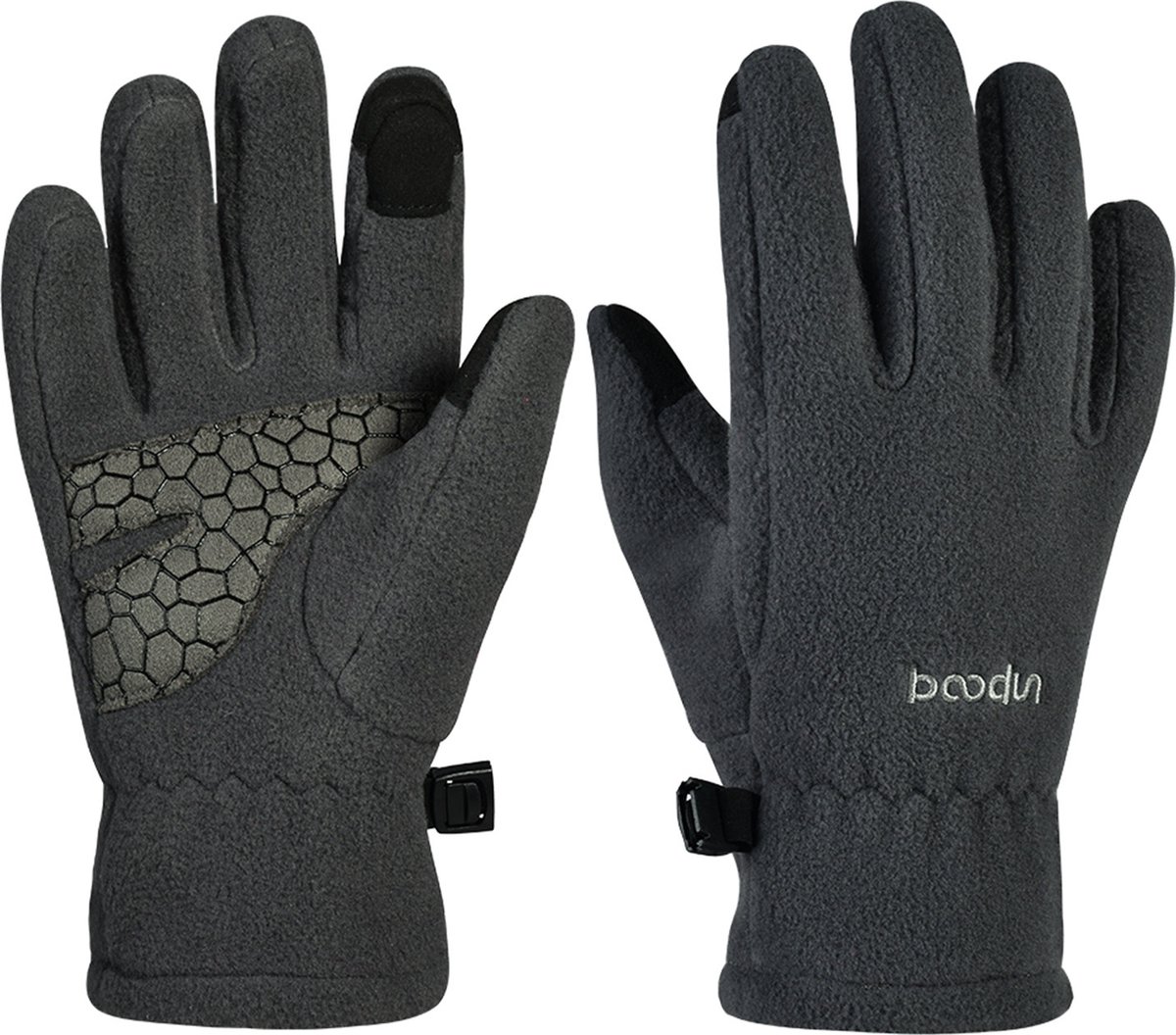 Opruiming!-Handschoenen met Touchscreen 2-4Jaar Jongens/Meisjes/Kinderen/Polyester polar fleece/ -Sherp geprijsd!! Grijs