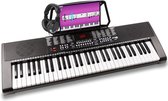Bol.com Keyboard - MAX KB4 beginners keyboard piano met 61 toetsen trainingsfunctie en hoofdtelefoon aanbieding