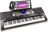 Keyboard - MAX KB3 keyboard piano met o.a. 61 aanslaggevoelige toetsen, USB mp3 speler en hoofdtelefoon