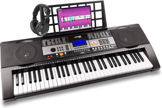 Keyboard - MAX KB3 keyboard piano met o.a. 61 aanslaggevoelige toetsen, USB  mp3 speler... | bol.com