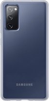 Samsung Galaxy S20 FE transparant siliconen hoes / achterkant met uitgestoken hoeken / anti shock / doorzichtig