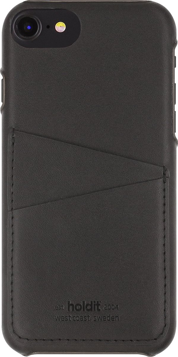 Holdit - iPhone SE (2020)/8/7/6s/6, hoesje card slot, zwart