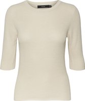 Vero Moda VMNEWLEXSUN 2/4 TIGHT O-NECK BLOUSE GA Dames T-shirt - Maat XL