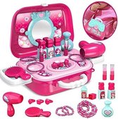 Ariko Kinder MakeUp Koffer - Draagbaar - Roze - Stylist Speelgoed