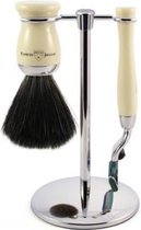 Scheerset Mach3 - black fiber - ivoor