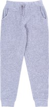 Grijze velours joggingbroek / 11-12 jaar 152 cm