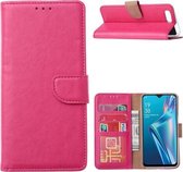 LuxeBass Hoesje geschikt voor Oppo A12 / A12S - Bookcase Roze- portemonee hoesje - telefoonhoes - gsm hoes - telefoonhoesjes