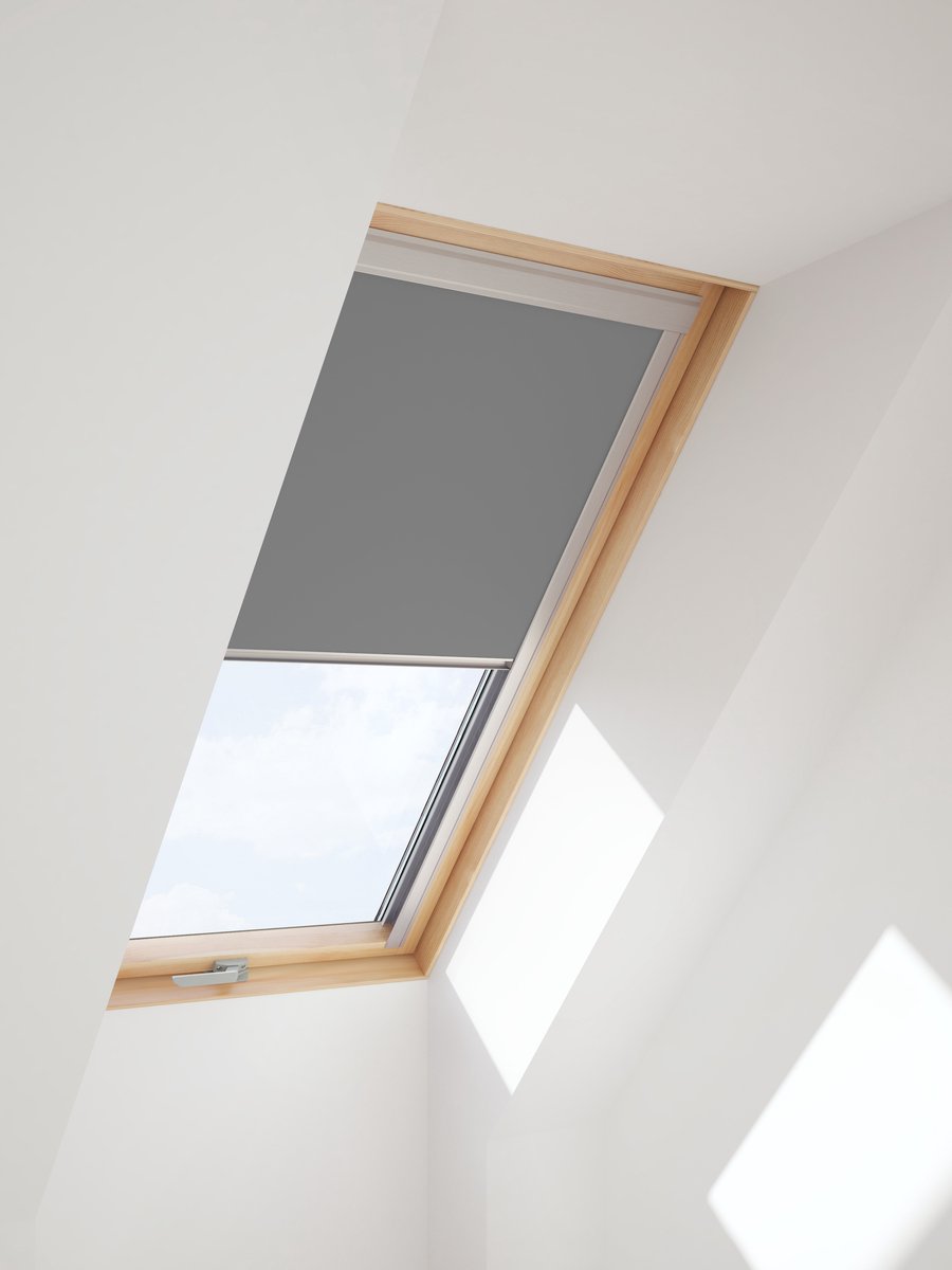 Contrio verduisterende rolgordijn voor Velux ® dakraam - GGL - CK04 Grijs (55x98)