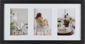 Fotolijst - Henzo - Modern Gallery - Collagelijst voor 3 foto's - Fotomaat 13x18 cm - Zwart