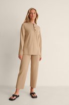 na-kd Knitted Oversize Button Dames Trui - Maat Small