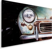 Schilderij - Bumper van een Oldtimer, Premium Print op canvas