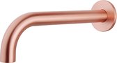 Klea Inbouw Baduitloop Rond 25cm 1/2″ Geborsteld Koper