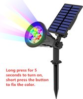 Zonne-energie - 4/7 LED-lamp - Verstelbare - zonneschijnwerper - In de grond - IP65 Waterdicht - landschapswandlicht - Buitenverlichting