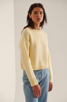 NA-KD round neck knitted sweater Dames Sweaters - Maat Small