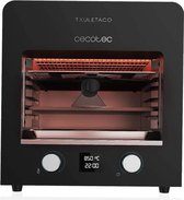 CecoTec® Compacte Pizza Oven - Txuletaco Inferno 8000 - RVS - Elektrische Pizza Oven - 2200W - 850 Graden - Zwart