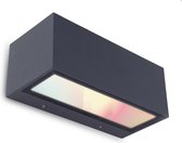 LUTEC Connect GEMINI - LED Wandlamp - Smart verlichting in alle kleuren en wittinten - Zwart