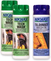 Nikwax "Value Pack" - 2x Tech Wash 300ml & 1x Tx.Direct 300ml - Pack de 3