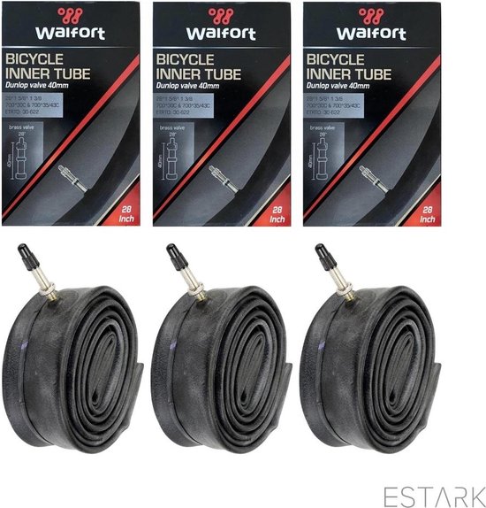 ESTARK® - 3 x Binnenband 28 inch / 28" voor de Fiets / Dunlop Ventiel /  Racefiets /... | bol.com