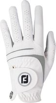 Footjoy Weathersof fashion heren golf handschoen Links wit-grijs, Size : Heren L