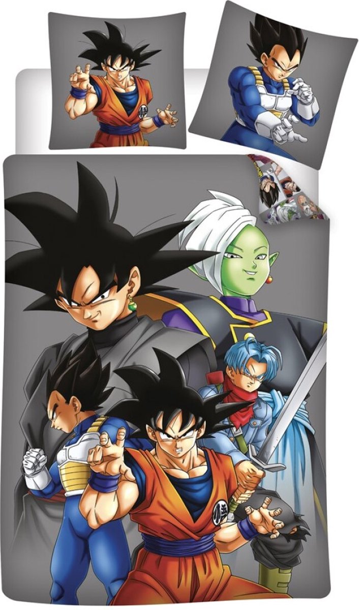 Dragon Ball Dekbedovertrek grijs