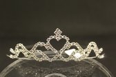 Mooie tiara, kroon, bruid, prinses, haaraccessoire, luxe diadeem, Haarpin, bloemen, haarpin, strass, koningin, maangodin, godin