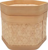 Hexagon Bamboe Pot de rangement Hexagonal Bamboo Container