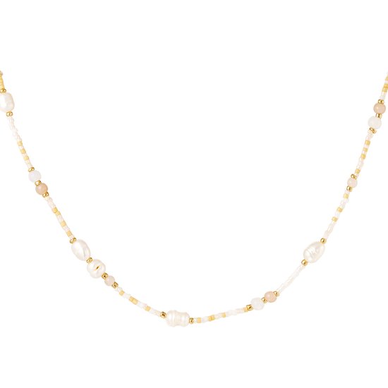 Yehwang Collier Perles Perles Blanches 0216414-001