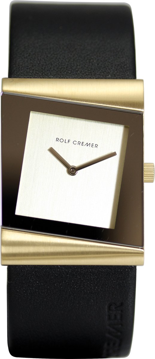 Rolf Cremer Style - horloge - dames - goud - titanium - kalfsleer - cadeautip