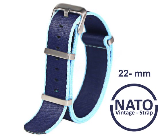 22mm Nato Strap Bruin Khaki - Vintage James Bond - Nato Strap collectie - Mannen - Horlogeband - 22 mm bandbreedte