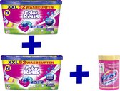 Color reus waspods 2 x 52 = 104 stuks + Vanisch oxi advance gekleurde was - Wasmiddel - Was pods gekleurde reus - geschikt voor de kleuren was