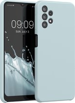 kwmobile telefoonhoesje voor Samsung Galaxy A32 5G - Hoesje met siliconen coating - Smartphone case in cool mint