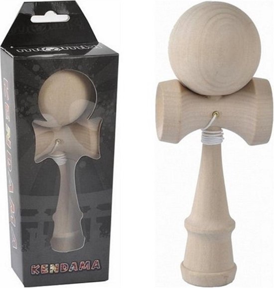 Afbeelding van het spel KENDAMA HOUTEN BEHENDIGHEIDSPEL 22X8X5CM