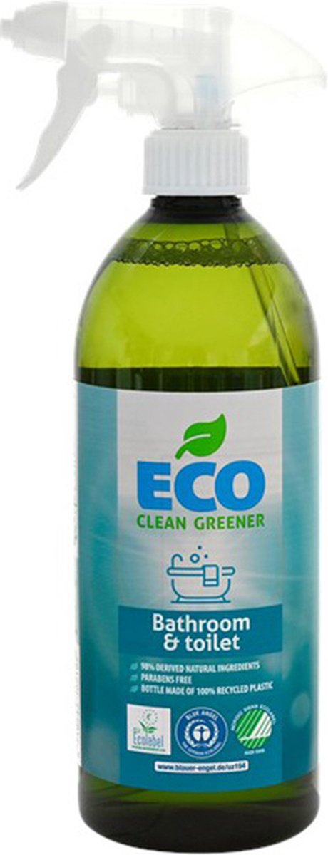 ECO cleaner schoonmaakmiddel badkamer en toilet - Multicolor - Kunststof - 750 ml - Set van 2 - Schoonmaakmiddel - Schoonmaken - Cleaning - Ecologisch - Badkamer - Toilet - Spray