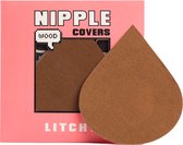Litchy Nipple Covers Wood - Tepelcovers - Tepelstickers - Tepelplakkers - Tepelbedekkers