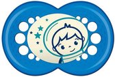 Mam Baby Original Nighttime Soother 16+ Silicone Blue