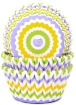 House of Marie - Caissettes à cupcakes - Chevron Spring - pq/50