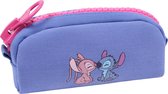 Blauw-roze etui Stitch en Angel - DISNEY
