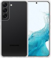 Hoesje Geschikt voor Samsung S22 Hoesje Siliconen Case Hoes - Hoes Geschikt voor Samsung Galaxy S22 Hoes Cover Case - Transparant.