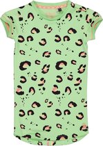 Quapi baby meisjes korte mouwen jurk Nada aop Green Summer Leopard