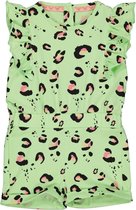 Quapi baby meisjes mouwloze jumpsuit Niva aop Green Summer Leopard