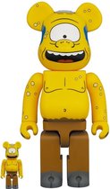 400% & 100% Bearbrick set - Cyclops (The Simpsons) by Medicom Toys